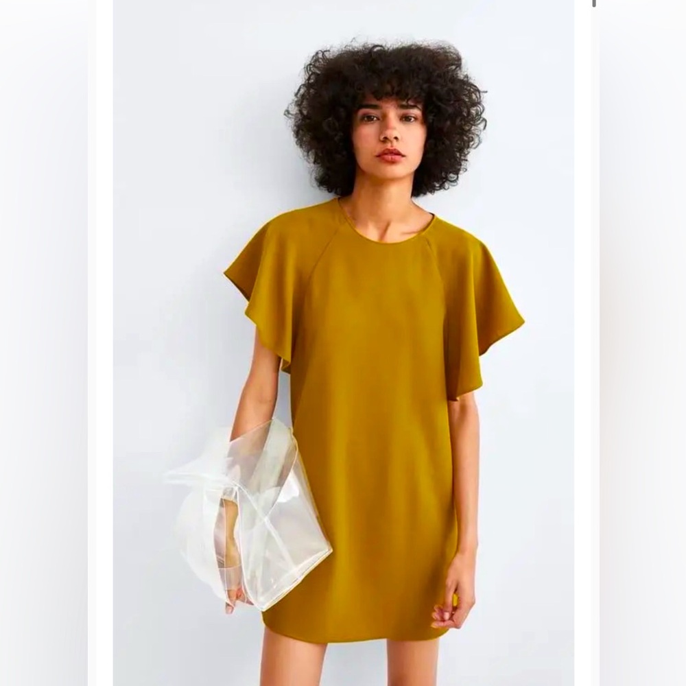 Norah Flutter Sleeve Dress/ ZARA